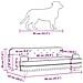 Lettino Per Cani Crema 90x53x30 Cm In Similpelle - Foto miniatura 3