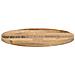 Piano Per Tavolo 40x3,8cm Rotondo Legno Massello Grezzo Mango - Foto miniatura 3