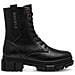 Black Casual Closed Booties Stivaletti Sintetico E Tessile Scarpe Donna Nero Eu 37, 5-25221-43 001 - Foto miniatura 2
