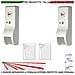 Sensore Di Movimento Infrarosso Tenda Esterno 2 Pezzi Vano Persiana Dual Pir Rileva Estranei Invia Allarme Portata 8 M - Foto miniatura 1