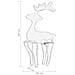 Decorazione Natalizia Renna In Rete Con 306 Led 60x24x89 Cm - Foto miniatura 6