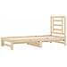 Dormeuse Estraibile 2x(90x190) cm Legno Massello di Pino - Foto miniatura 4