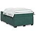 Giroletto a Molle con Materasso Verde Scuro 120x190 cm Velluto - Foto miniatura 2