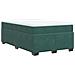 Giroletto a Molle con Materasso Verde Scuro 120x190 cm Velluto - Foto miniatura 9