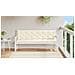Cuscini Panca Giardino 2pz Bianco Crema 200x50x7 Tessuto Oxford - Foto miniatura 2