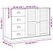 Credenza con Cassetti VIGO 113x40x75 cm Legno Massello di Pino - Foto miniatura 9