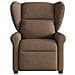 Poltrona Massaggiante Reclinabile Marrone in Tessuto - Foto miniatura 3