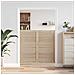 Porta per Armadio 2 pcs Naturale 140.5 x 2.1 x 49.5 cm - Foto miniatura 3