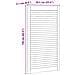 Porta per Armadio 2 pcs Naturale 140.5 x 2.1 x 49.5 cm - Foto miniatura 9