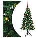 Albero di Natale Artificiale Angolare con 150 LED Verde 150 cm - Foto miniatura 1