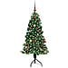Albero di Natale Artificiale Angolare con 150 LED Verde 150 cm - Foto miniatura 3