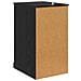Mobile laterale Rovere Nero 40 x 50 x 75 cm Legno multistrato - Foto miniatura 8