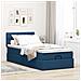 Struttura Letto Pouf con Materasso Blu 80x200 cm in Tessuto - Foto miniatura 4