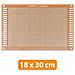 Piastra Prototipale Universale Monofaccia 180x300 Mm - Fori 2,54 Mm | Montaggio Tht | Ideale Per Circuiti Elettronici - Foto miniatura 2