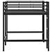 Struttura del letto loft per bambini Nero 99,5 x 200 cm Acciaio - Foto miniatura 6