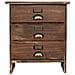 Comodino In Legno 3 Cassetti 40x31x46,5h Cm - Foto miniatura 2