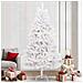 Albero di Natale artificiale Bianco 240 cm PVC e Metallo - Foto miniatura 2