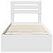 Struttura del letto Bianco 75 x 190 cm Legno Ingegnerizzato - Foto miniatura 8