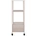Carrello Portaoggetti Torres In Acciaio Sabbia 3 Ripiani 35x35x100 Cm - Foto miniatura 2