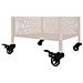 Carrello Portaoggetti Torres In Acciaio Sabbia 3 Ripiani 35x35x100 Cm - Foto miniatura 4