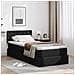 Letto con contenitore e materasso con testiera Nero 90 x 200 cm - Foto miniatura 2