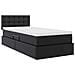 Letto con contenitore e materasso con testiera Nero 90 x 200 cm - Foto miniatura 5