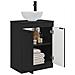 Mobile da bagno con lavabo Nero 54 x 35 x 83 cm - Foto miniatura 3