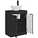 Mobile da bagno con lavabo Nero 54 x 35 x 83 cm - Foto miniatura 4