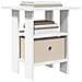 Comodino 2 pcs Bianco 41 x 40 x 45 cm Legno multistrato - Foto miniatura 3
