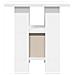 Comodino 2 pcs Bianco 41 x 40 x 45 cm Legno multistrato - Foto miniatura 7