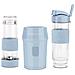 Mini Frullatore Per Smoothie, 2 Borracce Da 570 Ml Con Coperchi Da Viaggio, Portatile, 4 Lame In Acciaio Inossidabile, 300 W, Lavabile In Lavastoviglie, Blu - Foto miniatura 2