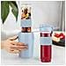 Mini Frullatore Per Smoothie, 2 Borracce Da 570 Ml Con Coperchi Da Viaggio, Portatile, 4 Lame In Acciaio Inossidabile, 300 W, Lavabile In Lavastoviglie, Blu - Foto miniatura 3