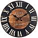 Orologio A Muro Orologi Da Appendere Legno Industrial Tondo - Foto miniatura 1