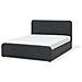 Letto Matrimoniale In Tessuto Grigio Scuro Con Contenitore 140 X 200 Cm Rennes - Foto miniatura 6