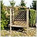 Pergola Ad Arco Con Panca Da Giardino In Legno Di Pino Impregnato In Autoclavex190h - Foto miniatura 3