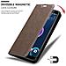 Custodia Compatibile Con Htc Desire 12 In Bruno Caffè - Coperchio Protettiva Con Chiusura Magnetica, Funzione Stand E Tasca Per Le Carte - Foto miniatura 3