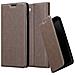 Custodia Compatibile Con Htc Desire 12 In Bruno Caffè - Coperchio Protettiva Con Chiusura Magnetica, Funzione Stand E Tasca Per Le Carte - Foto miniatura 1