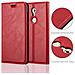 Custodia Compatibile Con Zte Axon 7 Mini In Rosso Mela - Coperchio Protettiva Con Chiusura Magnetica, Funzione Stand E Tasca Per Le Carte - Foto miniatura 5