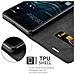 Custodia Compatibile Con Huawei P9 Plus In Nero Di Notte - Coperchio Protettiva Con Chiusura Magnetica, Funzione Stand E Tasca Per Le Carte - Foto miniatura 5