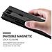 Custodia Compatibile Con Huawei P9 Plus In Nero Di Notte - Coperchio Protettiva Con Chiusura Magnetica, Funzione Stand E Tasca Per Le Carte - Foto miniatura 7