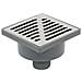 Inferiore Presa Griglia Acciaio Inox 150x150mm Terra Pozzetto Scarico Rifiuti - Foto miniatura 1