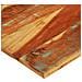 Piano Tavolo Rettangolare 70x80 Cm 25-27 Mm Legno Di Recupero - Foto miniatura 7
