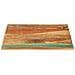 Piano Tavolo Rettangolare 70x80 Cm 25-27 Mm Legno Di Recupero - Foto miniatura 9