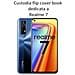 Smart Book Custodia Poket Silicone Flip Cover Case Per Realme 7 Black - Foto miniatura 2