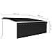 Tenda da Sole Retrattile Manuale con LED 4,5x3 m Antracite - Foto miniatura 3