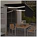 Tenda da Sole Retrattile Manuale con LED 4,5x3 m Antracite - Foto miniatura 7