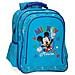 Disney Mickey Stars Zaino Scuola Doppio Scomparto Azzurro 29x38x16 Cms Microfibra 17.63l - Foto miniatura 1