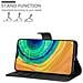 Custodia Compatibile Con Huawei Mate 30 In Nero Carbone - Coperchio Protettiva Con Chiusura Magnetica, Funzione Stand E Tasca Per Le Carte - Foto miniatura 3