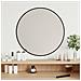 Specchio Da Parete Nero 50 Cm Rotondo - Foto miniatura 1