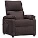 Poltrona Elettrica Reclinabile Marrone Scuro In Tessuto - Foto miniatura 3